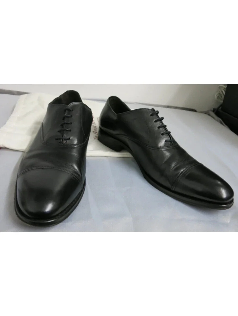 Too Boot New York Adam Derrick Men’s Black Leather Oxford Cap Toe Shoes sz 9.5